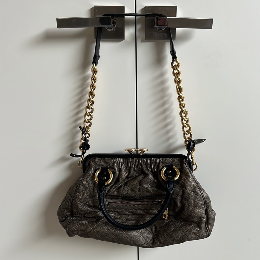 Elegant Gold and Black Women's Bag